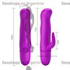 Vibrador estimulador con masajeador de clitoris